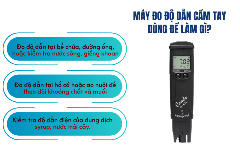 Máy đo độ dẫn cầm tay là gì