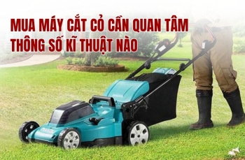 Mua máy cắt cỏ cần quan tâm thông số kĩ thuật nào