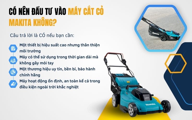 Có nên đầu tư vào máy cắt cỏ Makita không?
