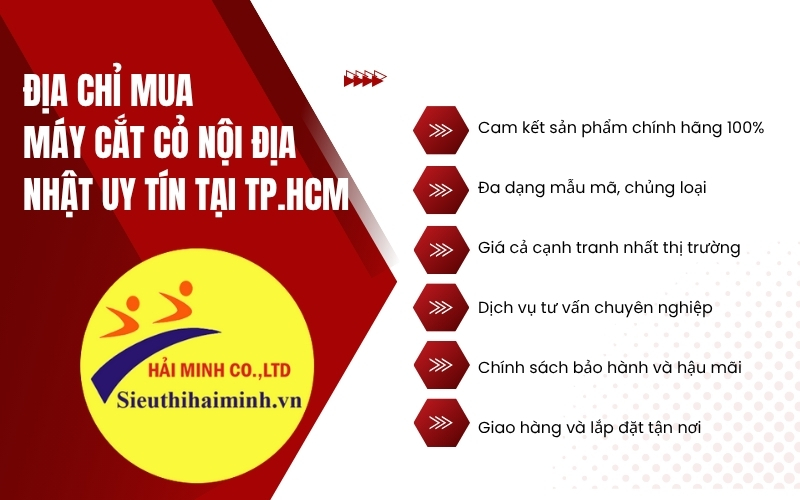 Địa chỉ mua máy cắt cỏ nội địa Nhật uy tín tại TP.HCM