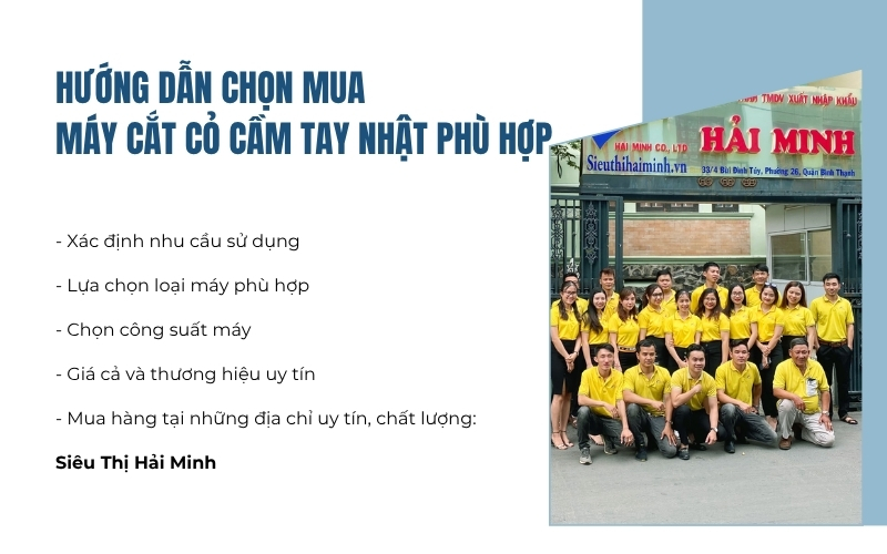 Hướng dẫn chọn mua máy cắt cỏ cầm tay nhật phù hợp