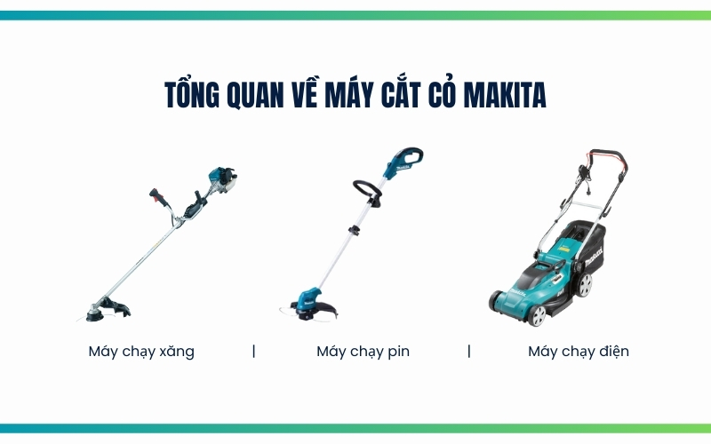 Tổng quan về máy cắt cỏ Makita