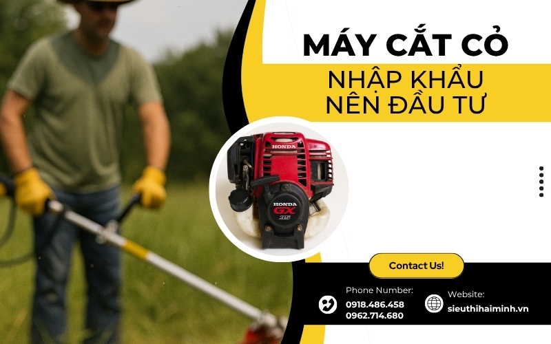Top các dòng máy cắt cỏ nhập khẩu nên đầu tư