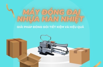 Máy đóng đai nhựa hàn nhiệt - Giải pháp đóng gói tiết kiệm và hiệu quả