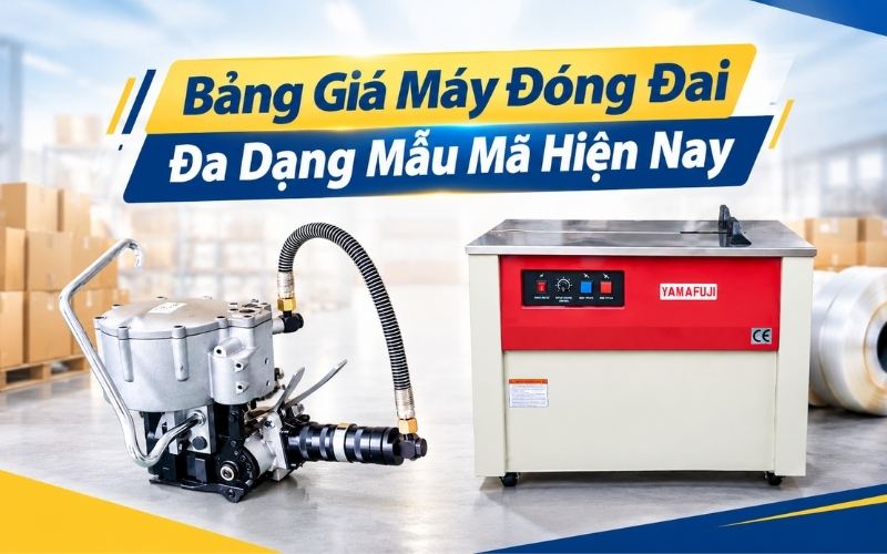 Bảng Giá Máy Đóng Đai - Đa Dạng Mẫu Mã Hiện Nay