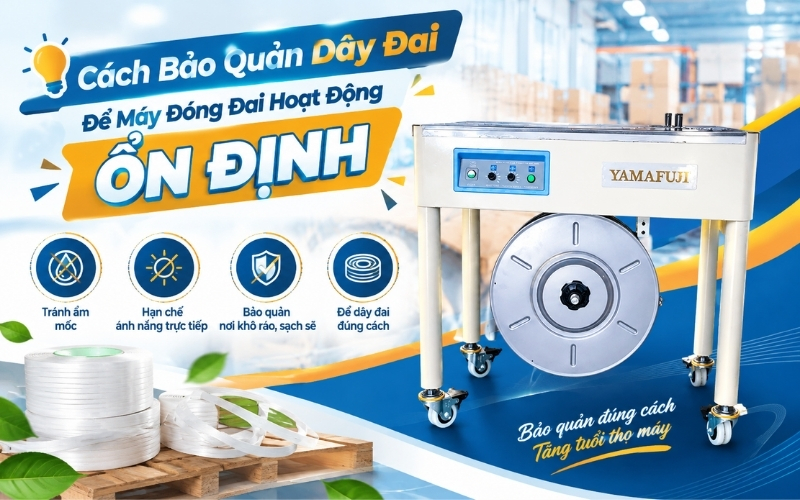 Cách Bảo Quản Dây Đai Để Máy Đóng Đai Hoạt Động Ổn Định