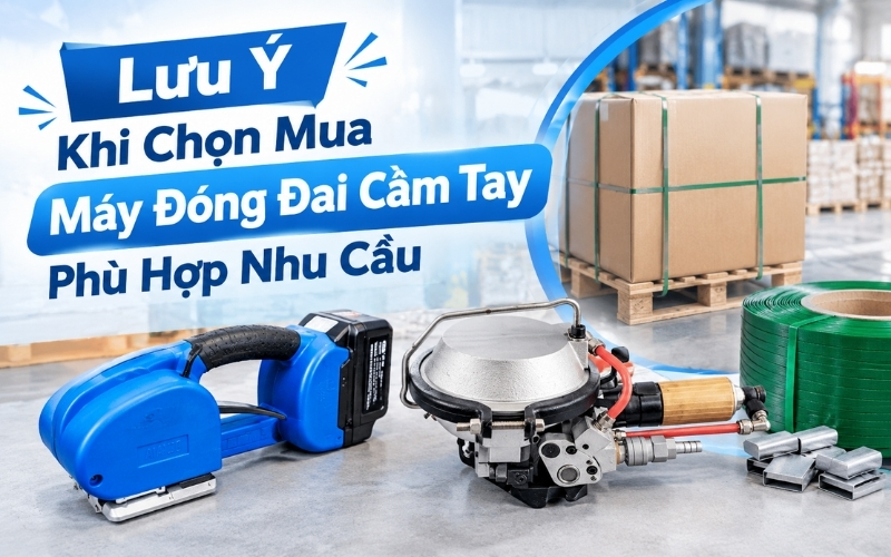 Lưu Ý Khi Chọn Mua Máy Đóng Đai Cầm Tay Phù Hợp Nhu Cầu