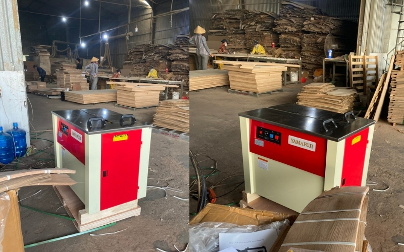 Máy đóng đai thùng KZB-1 giảm thiểu lỗi trong sản xuất