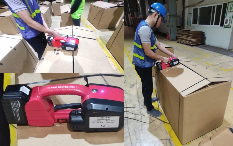 Máy đóng dây đai chạy pin 