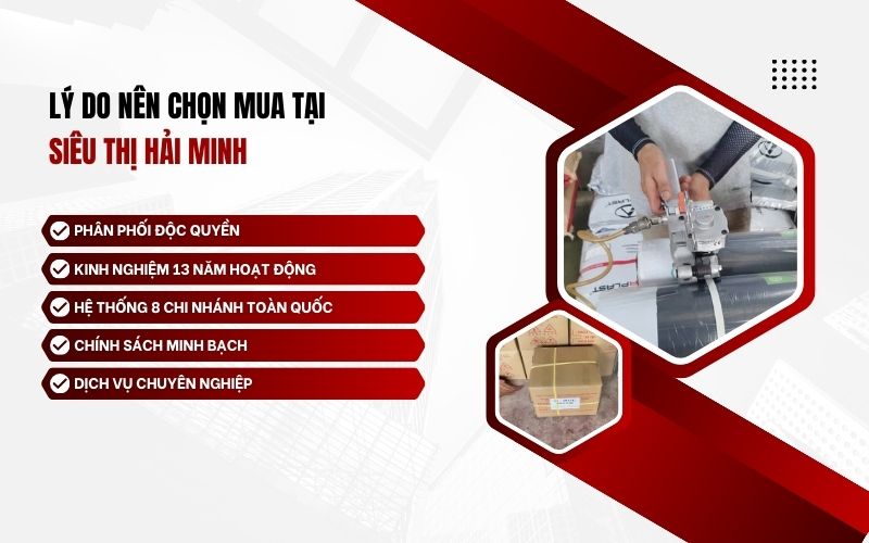 Mua máy đóng đai cầm tay Yamafuji chính hãng ở Siêu Thị Hải Minh
