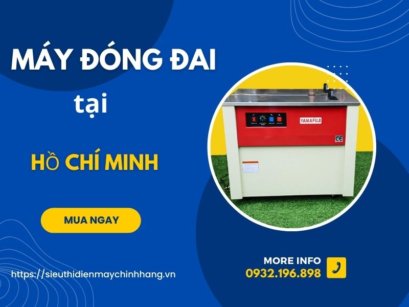 Mua máy đóng đai thùng giá rẻ tại Siêu thị điện máy chính hãng Hải Minh