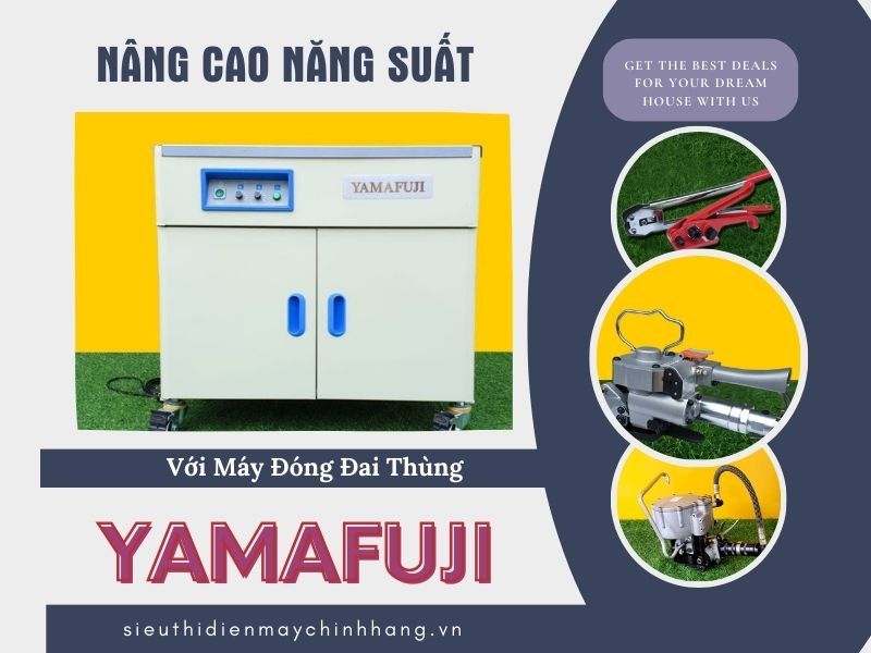 Nâng cao năng suất với máy đóng đai thùng Yamafuji