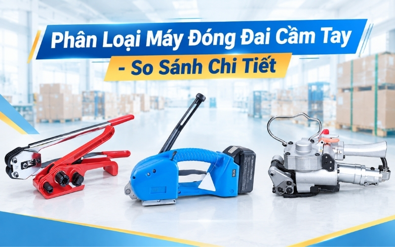 Phân Loại Máy Đóng Đai Cầm Tay - So Sánh Chi Tiết