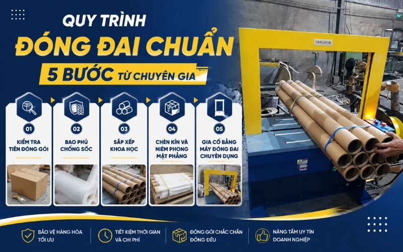 Quy trình đóng đai chuẩn 5 bước từ chuyên gia