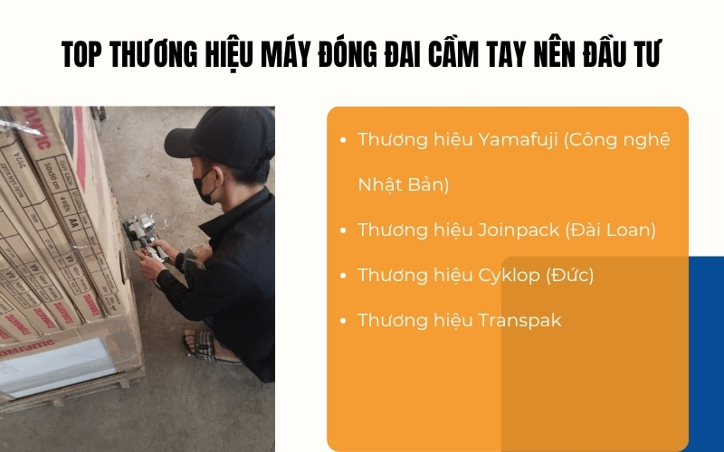 Top thương hiệu máy đóng đai cầm tay nên đầu tư