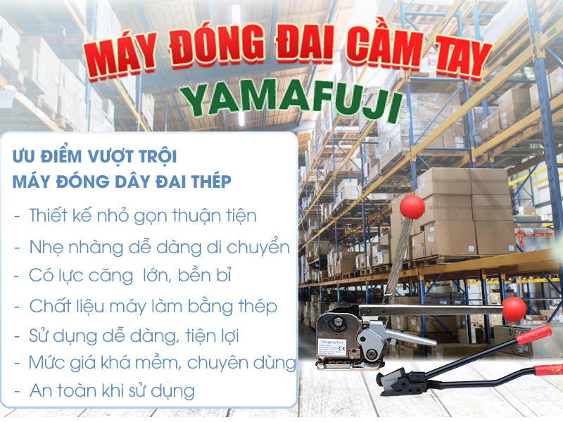 Lợi ích của máy đóng đai thép Yamafuji
