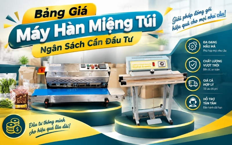 Bảng Giá Máy Hàn Miệng Túi - Ngân Sách Cần Đầu Tư