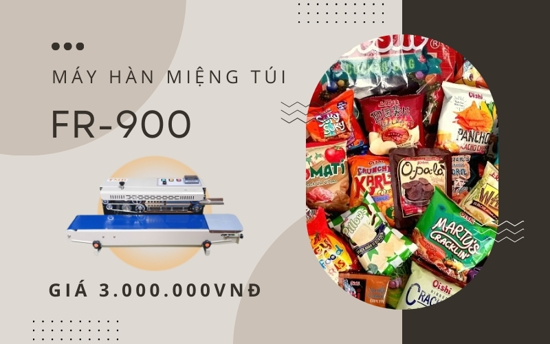 Bật mí máy hàn miệng túi FR-900 giá chỉ 3 triệu đồng