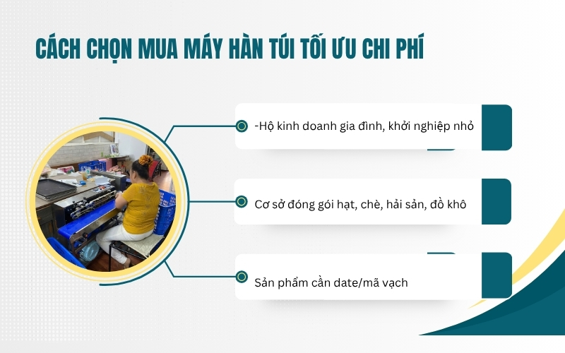 Cách chọn mua máy hàn túi tối ưu chi phí