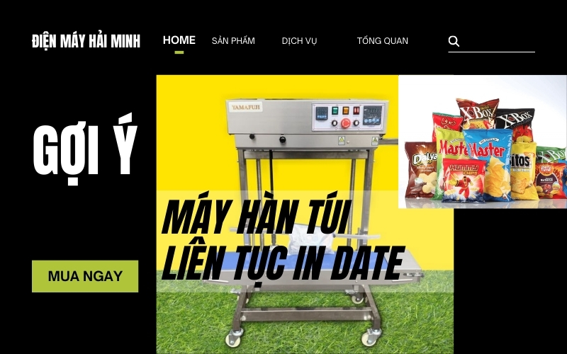 Gợi Ý 3 Máy Hàn Miệng Túi Liên Tục Có In Date Đáng Mua