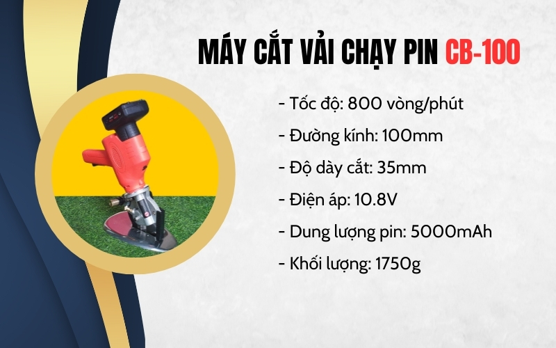 Máy cắt vải cầm tay CB-100
