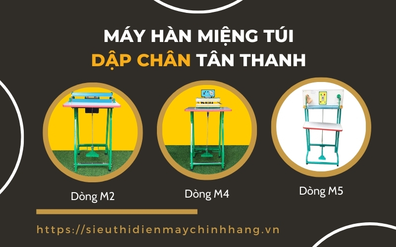 Máy dán túi đạp chân Tân Thanh