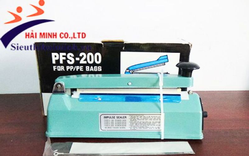 Máy ép túi dập tay PFS-200 vỏ sắt