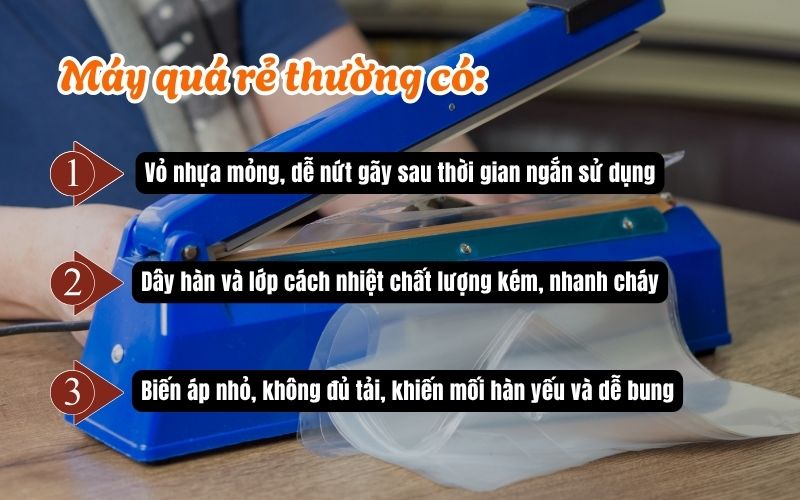 Máy quá rẻ thường có những vấn đề