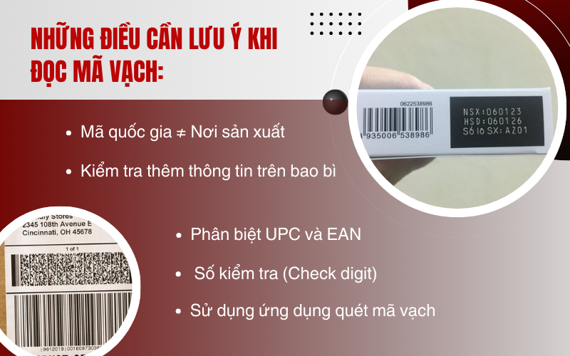 Những điều cần lưu ý khi đọc mã vạch: