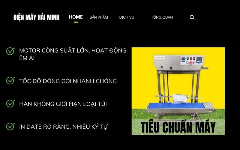 Tiêu chí đánh giá máy hàn túi liên tục in date chất lượng