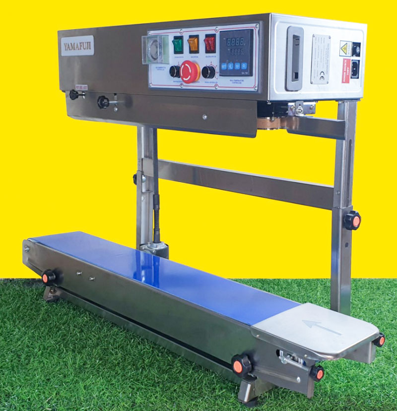 Máy hàn miệng túi Yamafuji FRD-1000WP (chân cao) (có in date bằng mực)