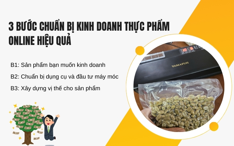 3 bước chuẩn bị kinh doanh thực phẩm online hiệu quả