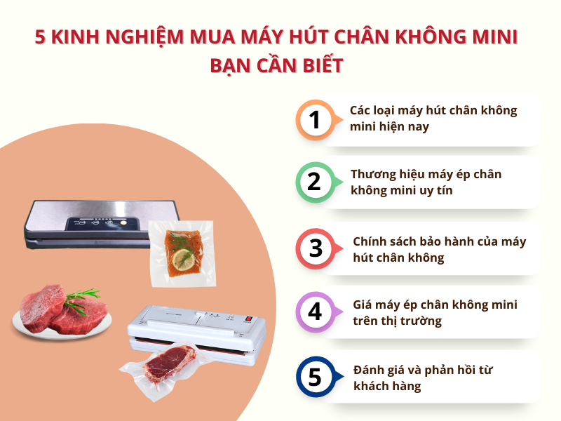 5 Kinh Nghiệm Mua Máy Hút Chân Không Mini 