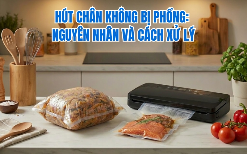 Hút chân không bị phồng: Nguyên nhân và cách xử lý