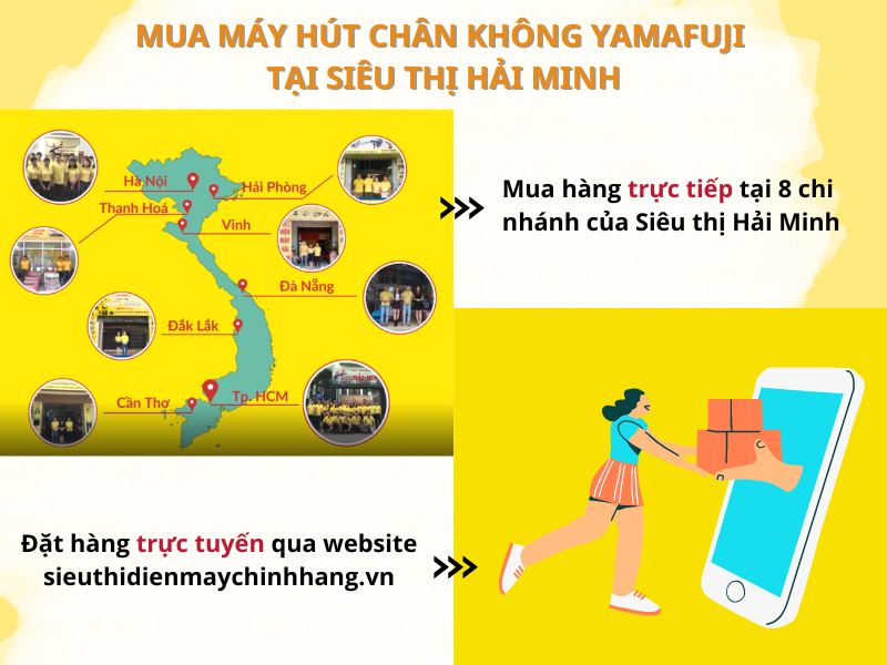 Mua máy hút chân không Yamafuji tại Siêu thị Hải Minh