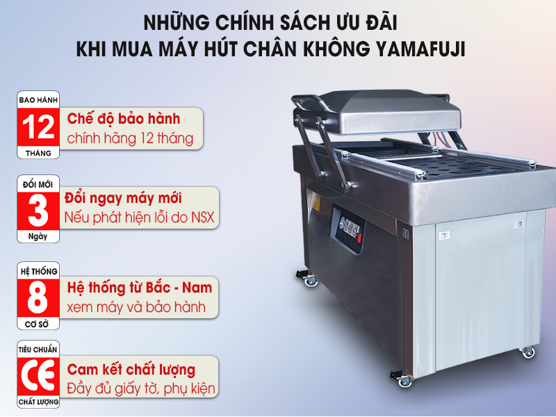 Những chính xác ưu đãi khi mua máy hút chân không yamafuji