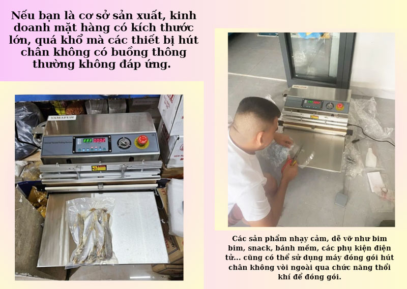 Dùng máy ép chân không vòi ngoài khi nào? 