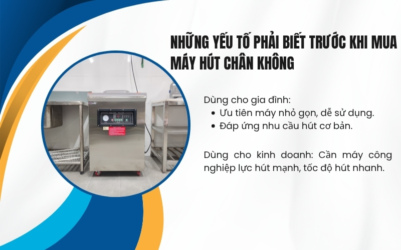 Những yếu tố phải biết trước khi mua máy hút chân không