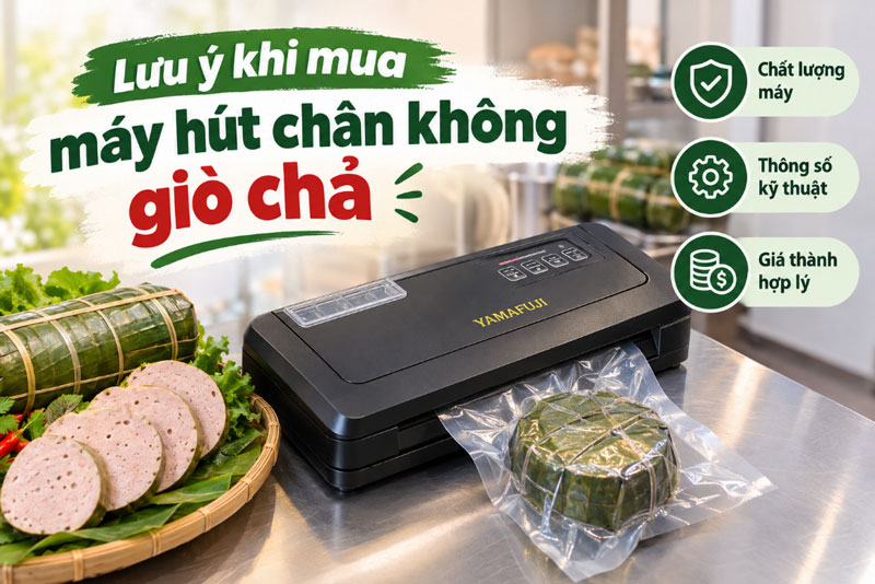 Lưu ý khi mua máy hút chân không giò chả