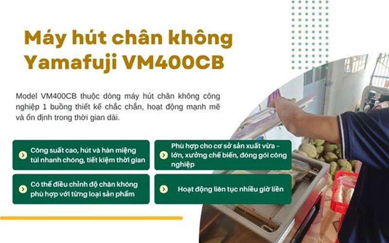 Máy hút chân không Yamafuji VM400CB