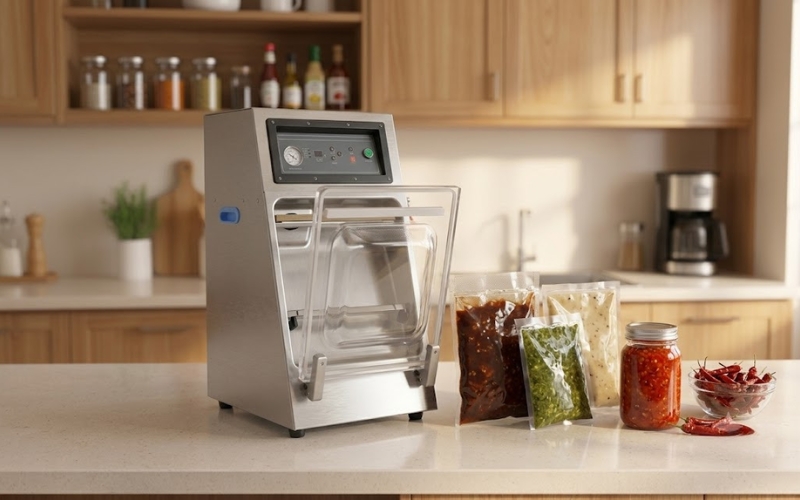Máy hút chân không nước sốt Yamafuji VM400ES