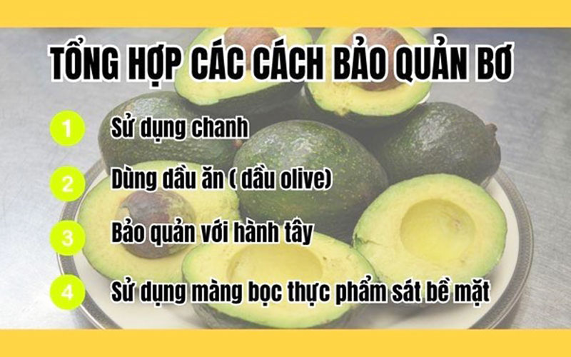 Tổng hợp các cách bảo quản bơ không bị thâm hiệu quả nhất