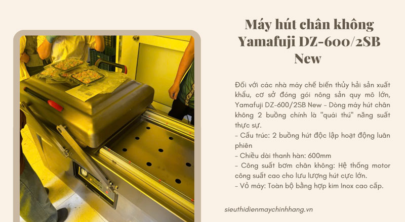 Máy hút chân không Yamafuji DZ-600/2SB New  