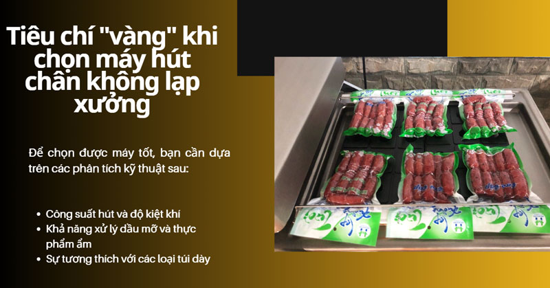 Tư vấn chọn mua máy hút chân không lạp xưởng phù hợp