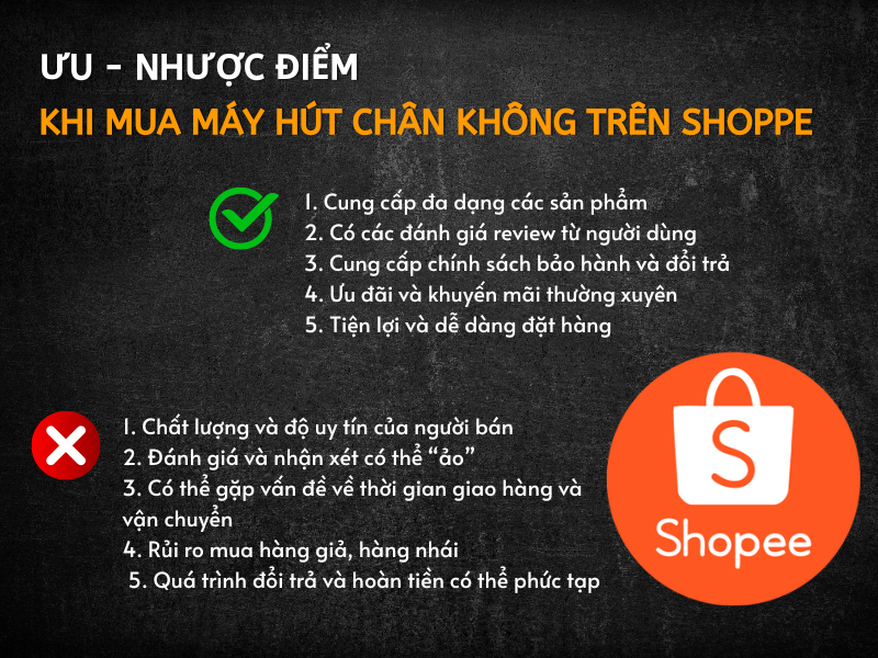 ưu nhược điểm khi mua máy đóng gói hút chân không shoppe