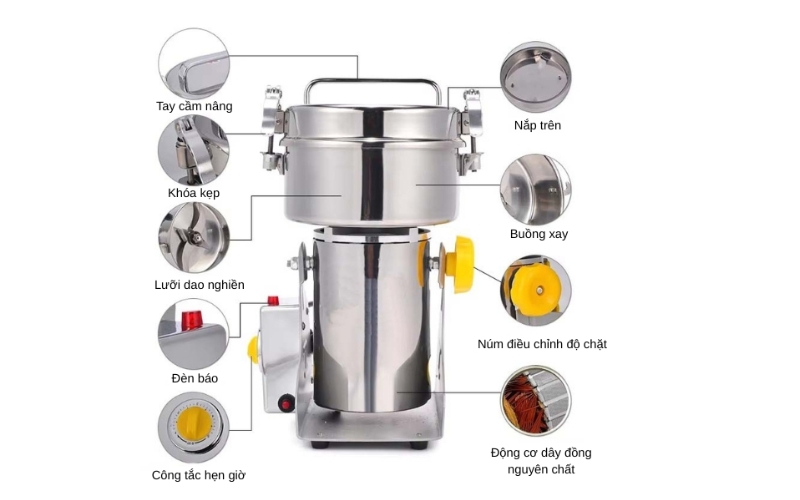 Đặc điểm nổi bật của máy xay bột Yamafuji DFY-2000