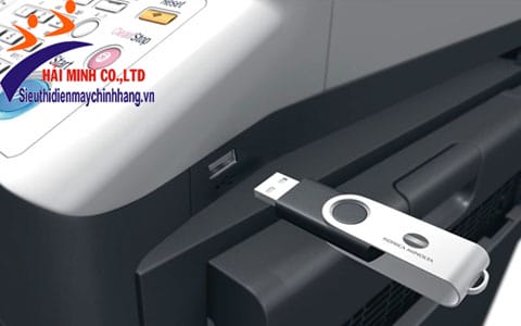 Máy photocopy KONICA MINOLTA Bizhub 306 kết nối linh hoạt với cổng USB