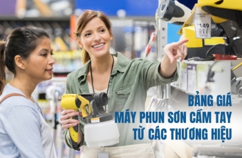 Bảng giá máy phun sơn cầm tay từ các thương hiệu
