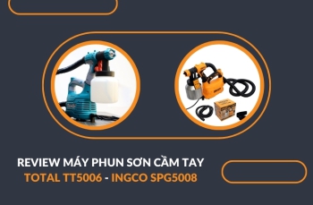 Review Máy Phun Sơn Cầm Tay Total TT5006 - Ingco SPG5008