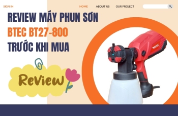 Review Máy Phun Sơn Btec BT27-800 Trước Khi Mua